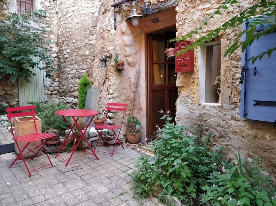 Maisonnette Au Pied Du Mont Ventoux Ste Colombe Bedoin Exterior photo